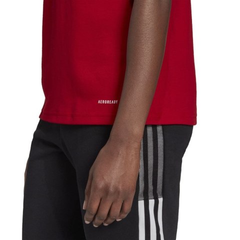 Koszulka damska adidas Tiro 21 Polo czerwona GM7350 Adidas teamwear