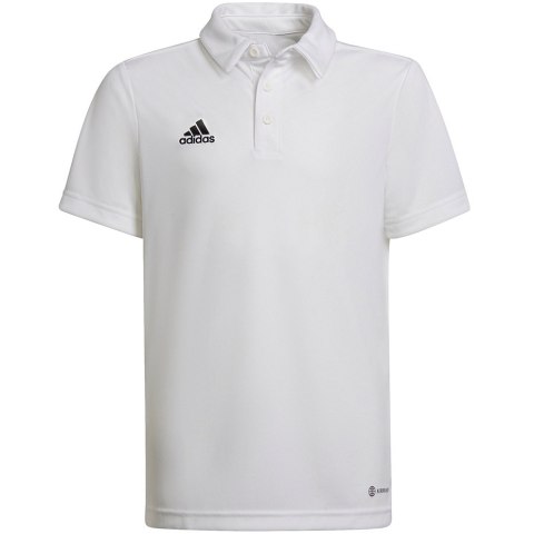 Koszulka dla dzieci adidas Entrada 22 Polo biała HC5059 Adidas teamwear Koszulka dla dzieci adidas Entrada 22 Polo biała HC5059 Adidas teamwear