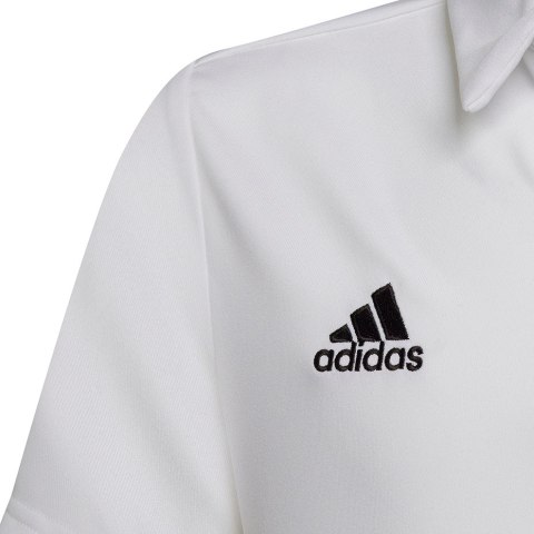 Koszulka dla dzieci adidas Entrada 22 Polo biała HC5059 Adidas teamwear Koszulka dla dzieci adidas Entrada 22 Polo biała HC5059 Adidas teamwear