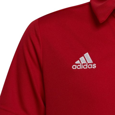 Koszulka dla dzieci adidas Entrada 22 Polo czerwona H57495 Adidas teamwear Koszulka dla dzieci adidas Entrada 22 Polo czerwona H57495 Adidas teamwear