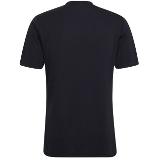 Koszulka męska adidas Entrada 22 Graphic Jersey czarno-biała HF0126 Adidas teamwear