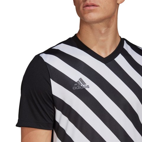 Koszulka męska adidas Entrada 22 Graphic Jersey czarno-biała HF0126 Adidas teamwear