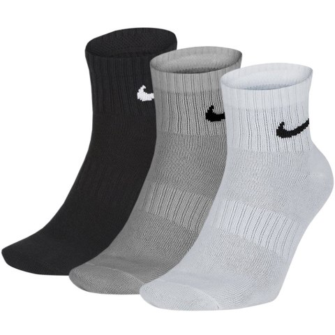 Skarpety Nike Everyday Lightweight Ankle 3 pary białe, szare, czarne SX7677 964 Nike Skarpety Nike Everyday Lightweight Ankle 3 pary białe, szare, czarne SX7677 964 Nike