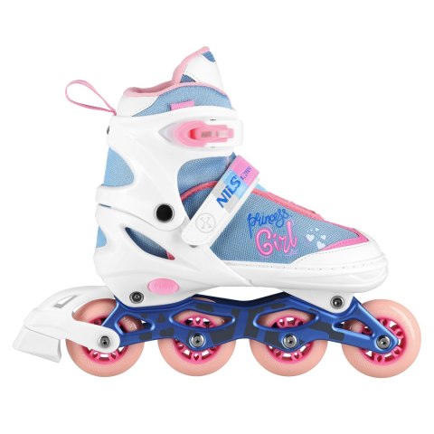 NA18168A ŁYŻWOROLKI PRINCESS BIAŁE ROZM.M (35-38) NILS EXTREME NILS EXTREME