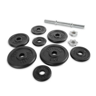 VIRTUFIT REGULOWANY ZESTAW HANTLI PRO - ZESTAW SZTANGI - ŻELIWO - 1 X 15 KG VirtuFit