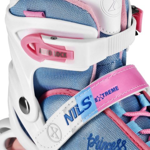 NA18168A ŁYŻWOROLKI PRINCESS BIAŁE ROZM.S (31-34) NILS EXTREME NILS EXTREME