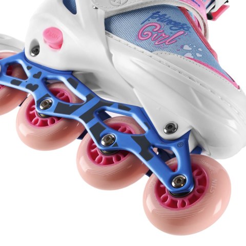 NA18168A ŁYŻWOROLKI PRINCESS BIAŁE ROZM.S (31-34) NILS EXTREME NILS EXTREME
