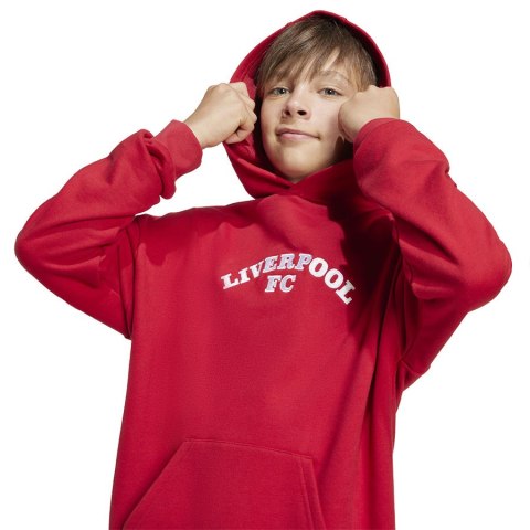 Bluza adidas Liverpool FC Hoody Junior JW7879 czerwony 140 cm Adidas