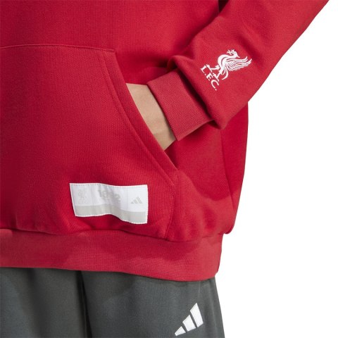 Bluza adidas Liverpool FC Hoody Junior JW7879 czerwony 164 cm Adidas