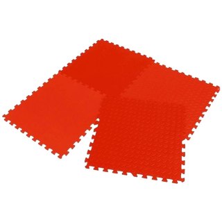 Mata do ćwiczen puzzle Enero 4szt. 1005478 czerwony 60x60cm Enero