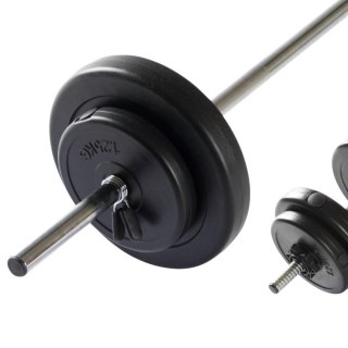 VIRTUFIT REGULOWANY ZESTAW SZTANGI - ZESTAW HANTLI - 30.5 KG - CZARNY VirtuFit
