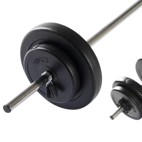 VIRTUFIT REGULOWANY ZESTAW SZTANGI - ZESTAW HANTLI - 30.5 KG - CZARNY VirtuFit