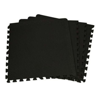 Mata do ćwiczen puzzle EB FIT 60x60x1,0cm 4 szt czarna czarny 60x60cm Enero