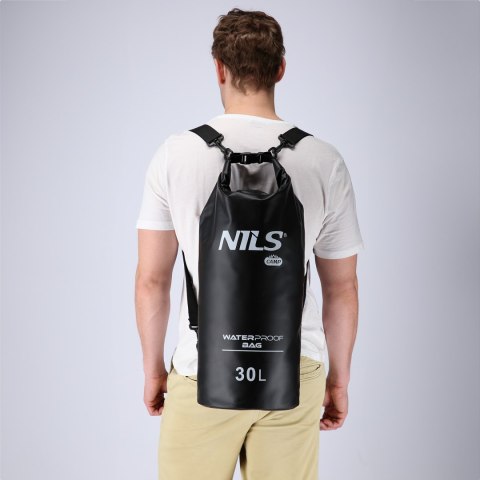NC17103 KARIMATA SKŁADANA TURYSTYCZNA Z PODBICIEM ALUMINIOWYM + XPE 195 CM CZARNA NILS CAMP NILS CAMP