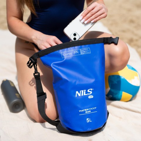 NC17103 KARIMATA SKŁADANA TURYSTYCZNA Z PODBICIEM ALUMINIOWYM + XPE 195 CM NIEBIESKA NILS CAMP NILS CAMP