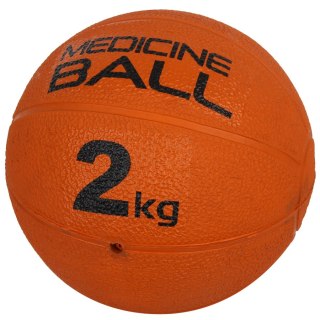 Piłka lekarska gumowa 2 kg pomarańczowy Maxwel