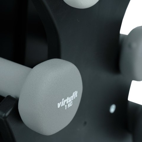 VIRTUFIT ZESTAW HANTLI NEOPRENOWYCH - ZESTAW SZTANGI - Z UCHWYTEM VirtuFit