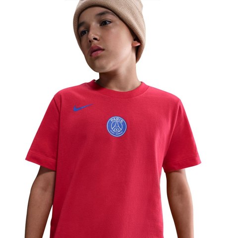 Koszulka Nike PSG T90 Remix Tee Junior HV4988-679 L (147-158) czerwony Nike