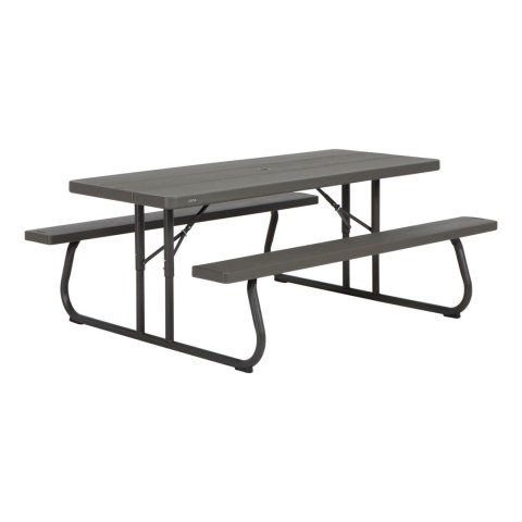 LIFETIME ZESTAW OGRODOWY STÓŁ I DWIE ŁAWKI (BRĄZ) 183 CM 60112 Lifetime