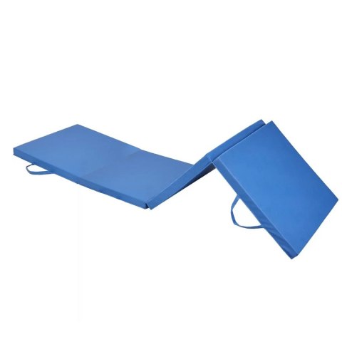 Materac gimnastyczny składany 180x60x5 cm niebieski Maxwel