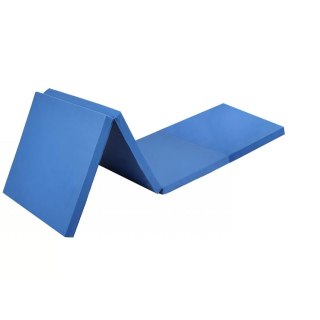 Materac gimnastyczny składany 180x60x5 cm niebieski Maxwel