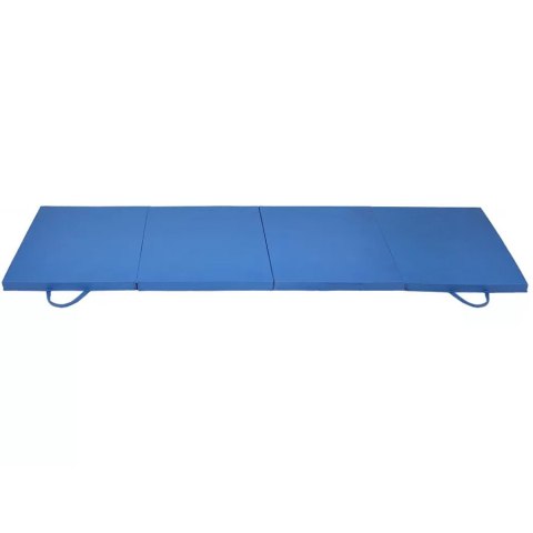 Materac gimnastyczny składany 180x60x5 cm niebieski Maxwel