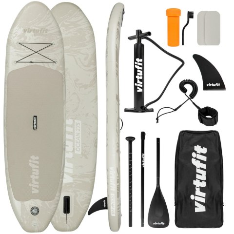 VIRTUFIT DESKA SUP OCEAN 275 - PIASKOWY BEŻ - Z AKCESORIAMI I TORBĄ DO NOSZENIA VirtuFit