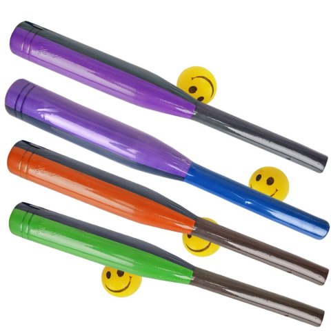 Kij baseball piankowy z piłką 60 cm Maxwel