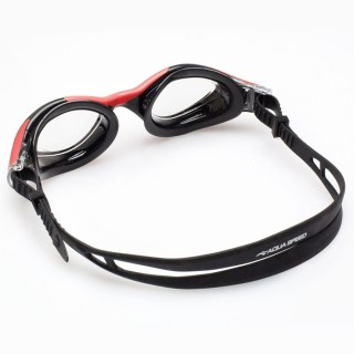 Okulary pływackie Aqua Speed Aquilo czarno-czerwone 62649-31 senior czarny Aqua-Speed
