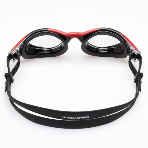 Okulary pływackie Aqua Speed Aquilo czarno-czerwone 62649-31 senior czarny Aqua-Speed