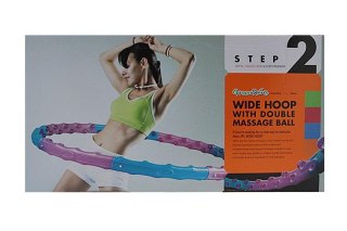 Hula hop masujący WIDE 110 cm multikolor Jinpoli