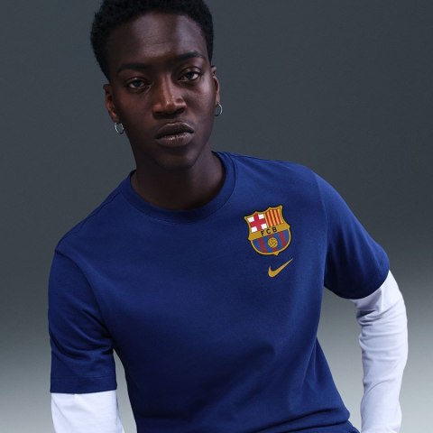 Koszulka Nike FC Barcelona Crest Tee HQ8396-455 XL niebieski Nike