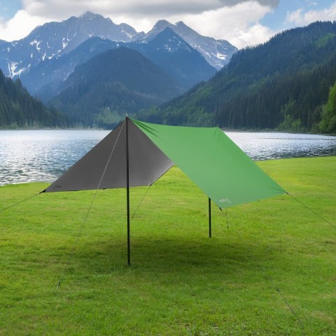 NC17107 TARP PŁACHTA BIWAKOWA KEMPINGOWA 300X300 CM ZIELONA NILS CAMP NILS CAMP