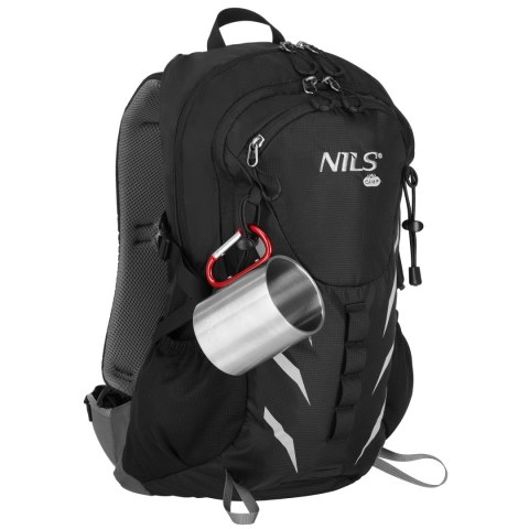 NC17110 KUBEK KEMPINGOWY Z KARABIŃCZYKIEM 300 ML STAL NIERDZEWNA CZERWONY NILS CAMP NILS CAMP
