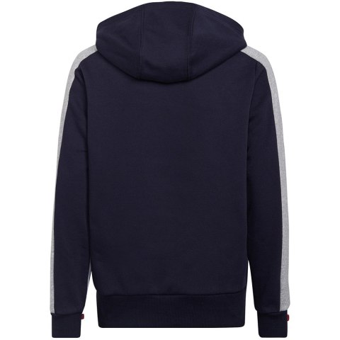 Bluza dla dzieci adidas Colorblock Fleece biało-granatowa HC5659 Adidas Bluza dla dzieci adidas Colorblock Fleece biało-granatowa HC5659 Adidas