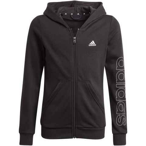 Bluza dla dzieci adidas Essentials Full-Zip Hoodie HD czarna GN4050 Adidas Bluza dla dzieci adidas Essentials Full-Zip Hoodie HD czarna GN4050 Adidas