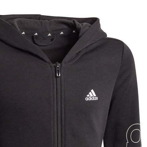 Bluza dla dzieci adidas Essentials Full-Zip Hoodie HD czarna GN4050 Adidas Bluza dla dzieci adidas Essentials Full-Zip Hoodie HD czarna GN4050 Adidas