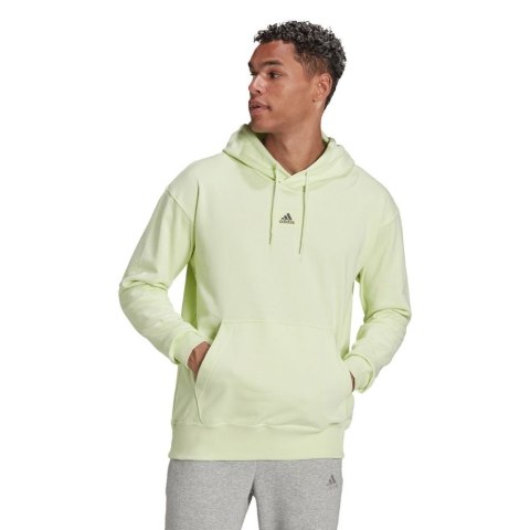 Bluza męska adidas Essentials FeelVivid Cotton Hoodie zielona HE4359 Adidas Bluza męska adidas Essentials FeelVivid Cotton Hoodie zielona HE4359 Adidas