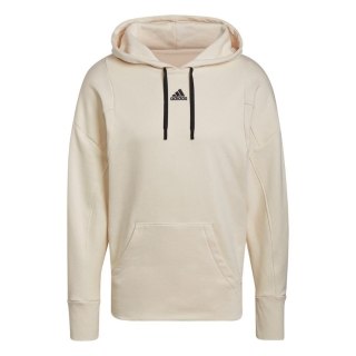 Bluza męska adidas Studio Lounge Fleece Hoodie beżowa HB0483 Adidas