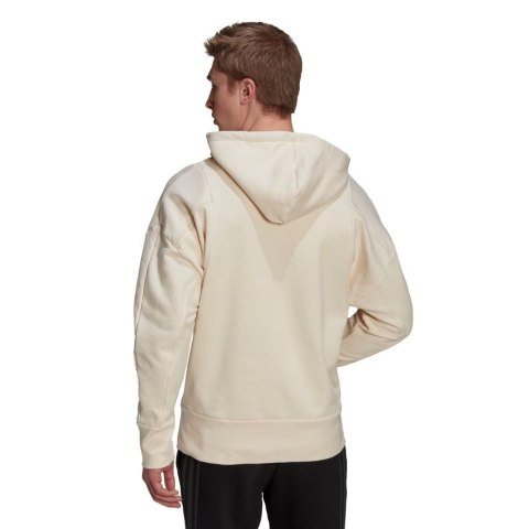 Bluza męska adidas Studio Lounge Fleece Hoodie beżowa HB0483 Adidas Bluza męska adidas Studio Lounge Fleece Hoodie beżowa HB0483 Adidas