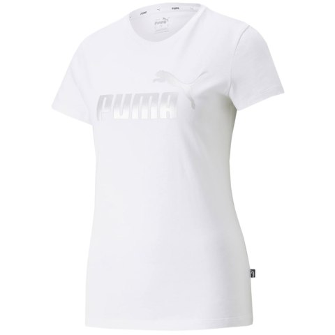 Koszulka damska Puma ESS+ Metallic Logo Tee biała 848303 02 Puma Koszulka damska Puma ESS+ Metallic Logo Tee biała 848303 02 Puma