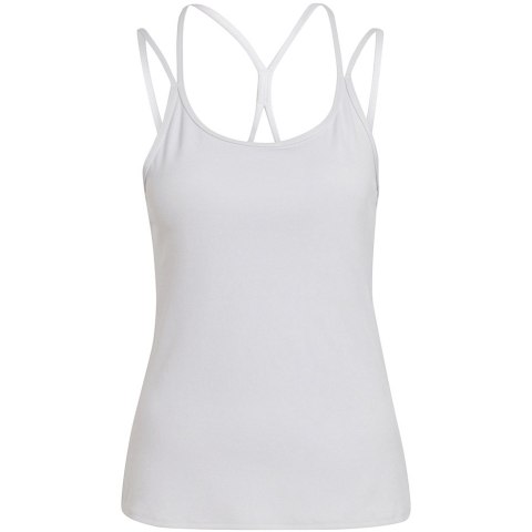 Koszulka damska adidas Studio Slim Strappy Back Tank Top biała HE3141 Adidas Koszulka damska adidas Studio Slim Strappy Back Tank Top biała HE3141 Adidas