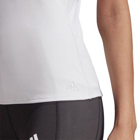 Koszulka damska adidas Studio Slim Strappy Back Tank Top biała HE3141 Adidas Koszulka damska adidas Studio Slim Strappy Back Tank Top biała HE3141 Adidas