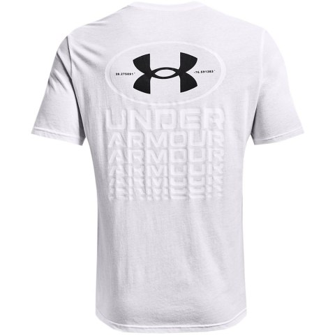 Koszulka męska Under Armour Repeat Ss graphics biała 1371264 100 Under Armour