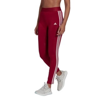 Legginsy damskie adidas Loungewear Essentials 3-Stripes czerwone HD1826 Adidas