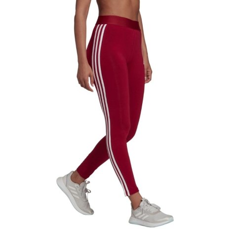Legginsy damskie adidas Loungewear Essentials 3-Stripes czerwone HD1826 Adidas Legginsy damskie adidas Loungewear Essentials 3-Stripes czerwone HD1826 Adidas