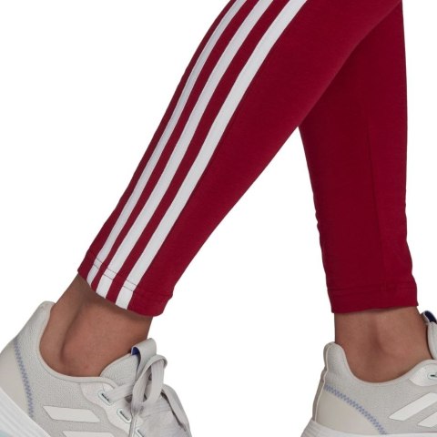 Legginsy damskie adidas Loungewear Essentials 3-Stripes czerwone HD1826 Adidas Legginsy damskie adidas Loungewear Essentials 3-Stripes czerwone HD1826 Adidas