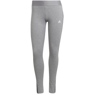 Legginsy damskie adidas Loungewear Essentials 3-Stripes szare HE7016 Adidas