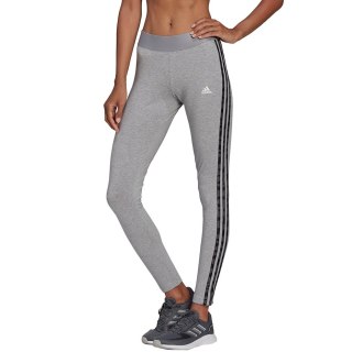 Legginsy damskie adidas Loungewear Essentials 3-Stripes szare HE7016 Adidas