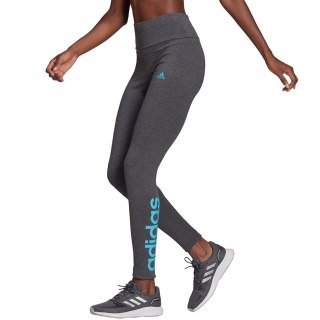 Legginsy damskie adidas Loungewear Essentials szaro-błękitne HD1688 Adidas